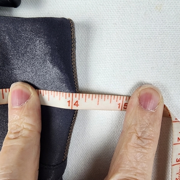 Carbon38 Metallic Gray Leggings Shine Athletic Workout Gym - Picture 3 of 5